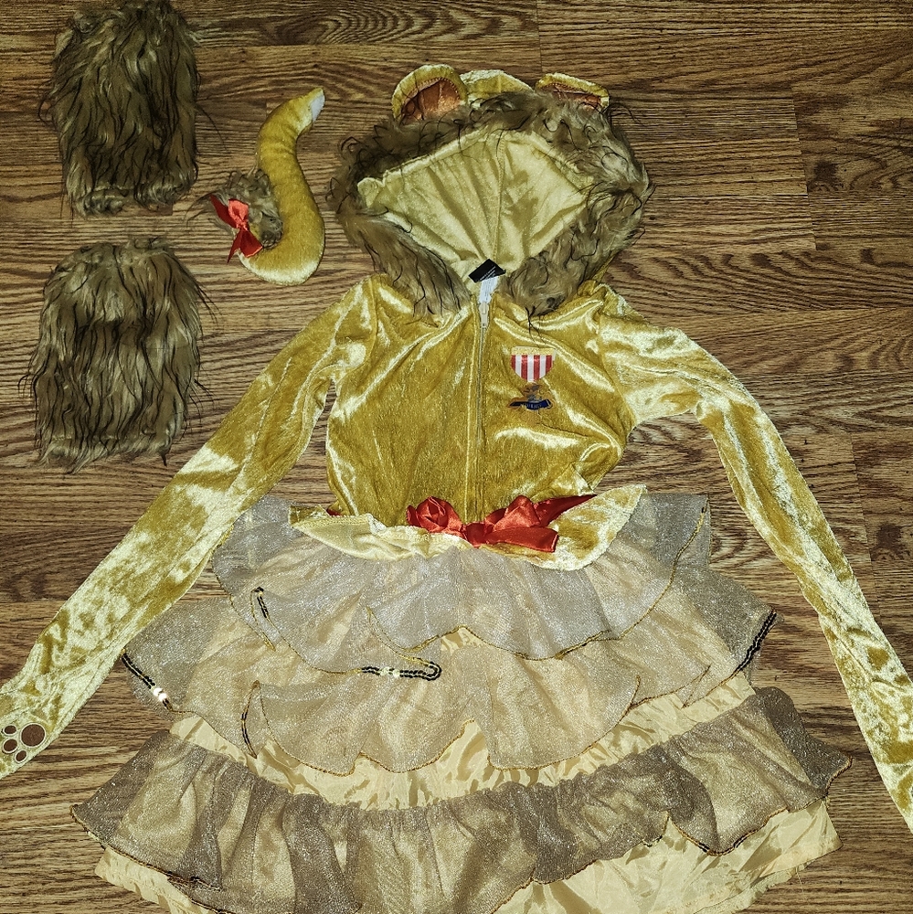 Cowardly Lion Wizard of Oz child medium costume